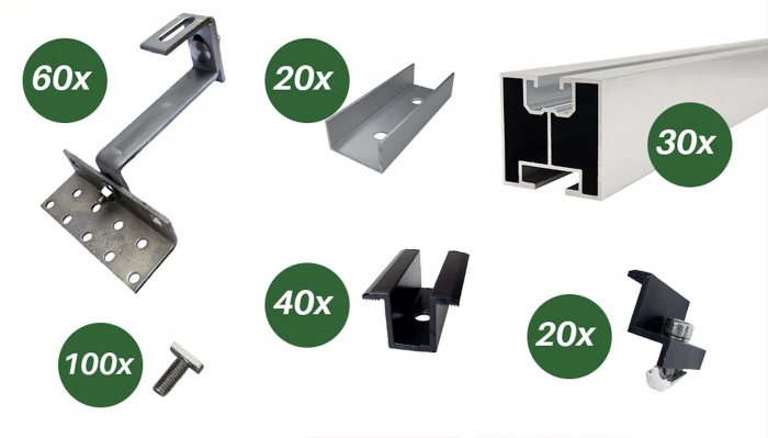 10Kw Komplett Paket inkl. 10KW Speicher, Kabel, Unterkonstruktion – Bild 6